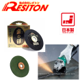 High-quality cutting disc with polishing effect for professional use. Manufactured by Resiton. Made in Japan (abrasive disc)